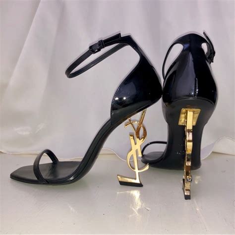 ysl opium heels gold|ysl heels price.